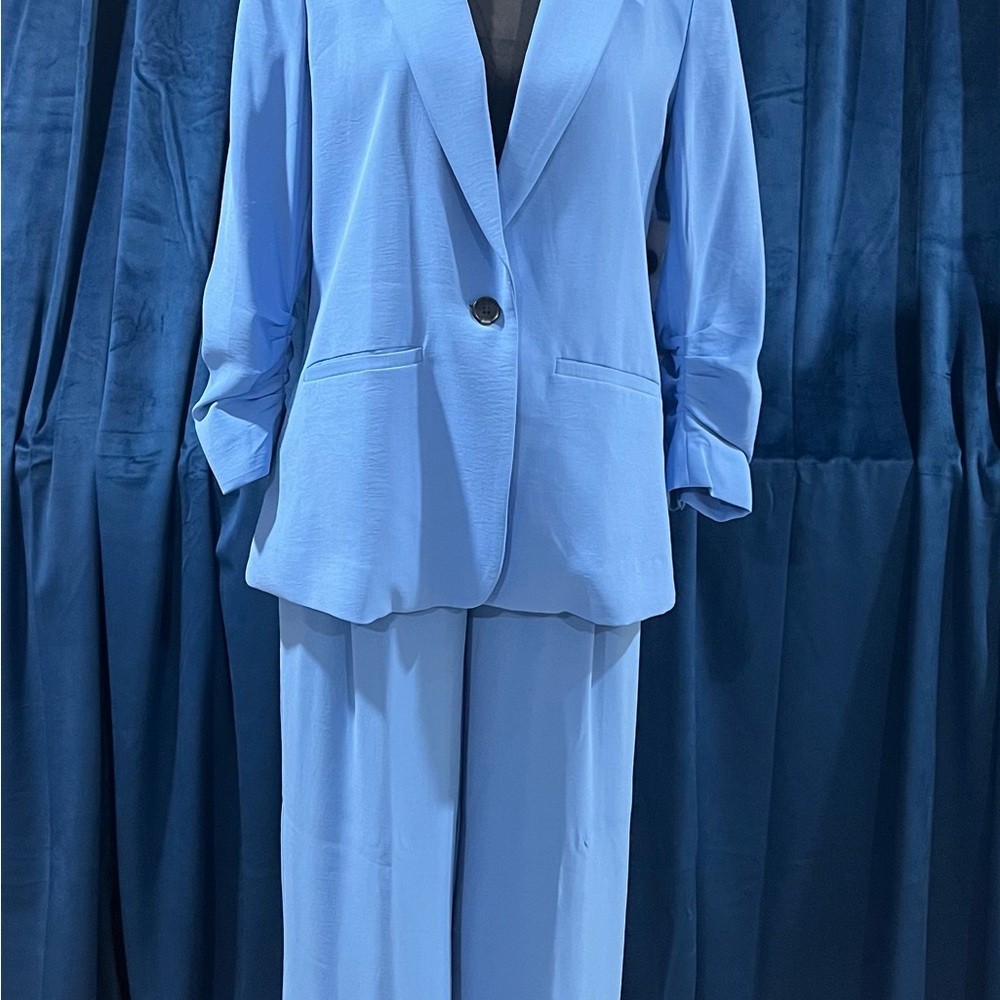 CeCe Periwinkle Single-Button Blazer NWT - image 3